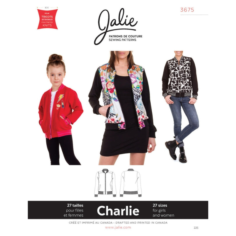 Jalie - Charlie Bomber Jacket Sewing Pattern