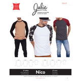Jalie - Men's/Boys Nico Raglan Tees Pattern