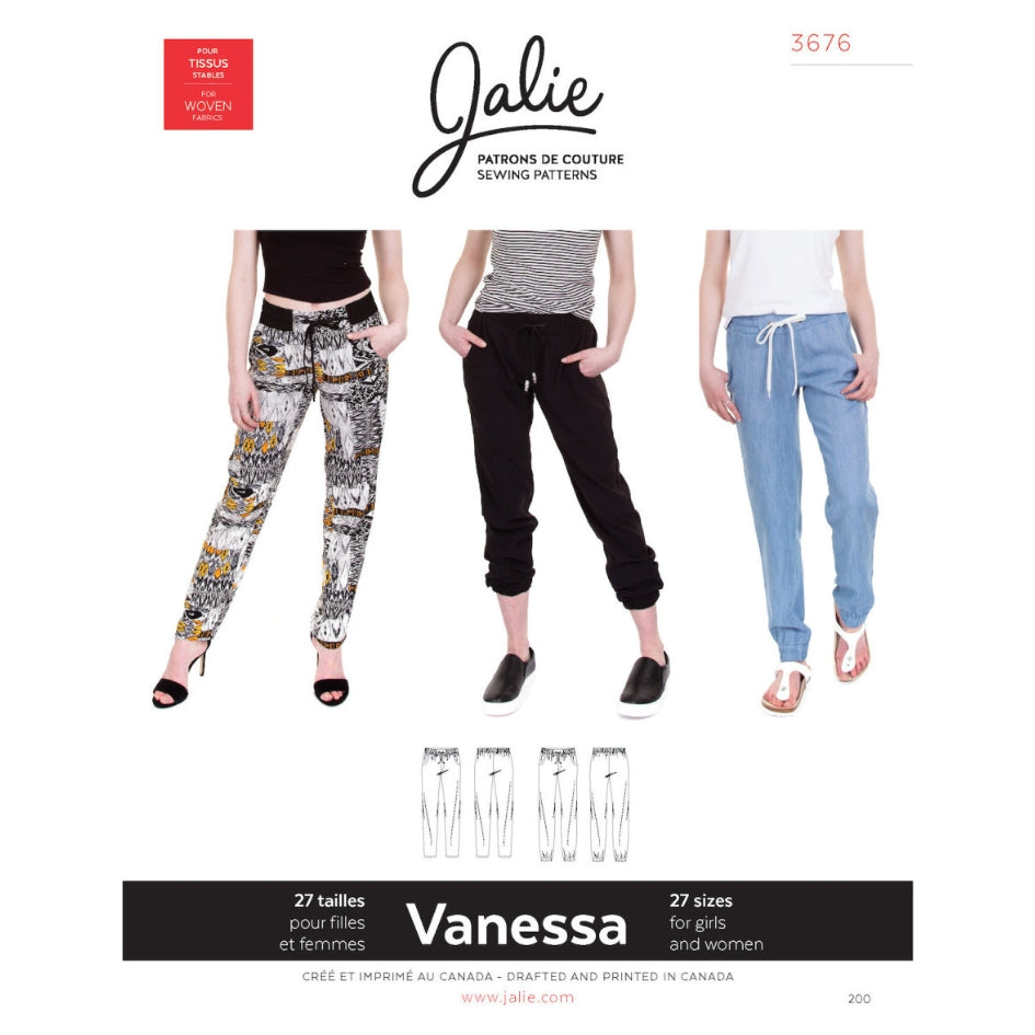 Jalie - Vanessa Fluid Pants Sewing Pattern