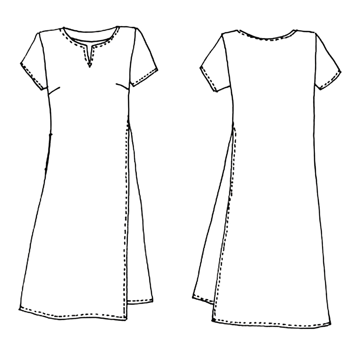 Tessuti - Jane Dress Sewing Pattern (UK XXS-XL)
