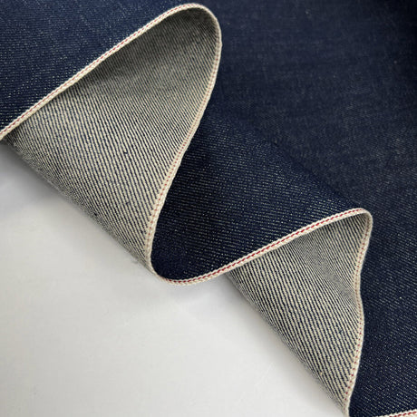 Japanese Denim 13 7oz Indigo Cotton Woven Jeans Fabric Fold