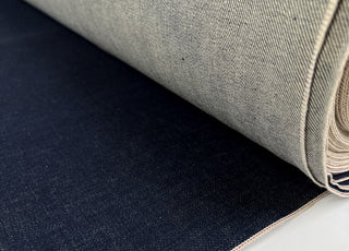 Japanese Denim 13 7oz Indigo Cotton Woven Jeans Fabric Roll