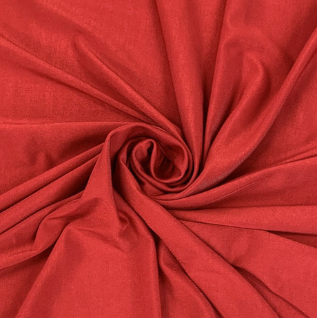 Jersey Slinky Red Jersey Polyester Knitted Fabric Swirl