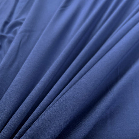 Jersey Skyline Stretch Viscose Elastane Blue Knit Fabric
