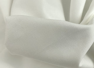 Jk Marmaris Soft White Stretch Cotton Elastane Trousering Fabric Fold