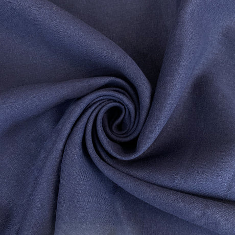 Jk Salso Navy Viscose Linen Swirl