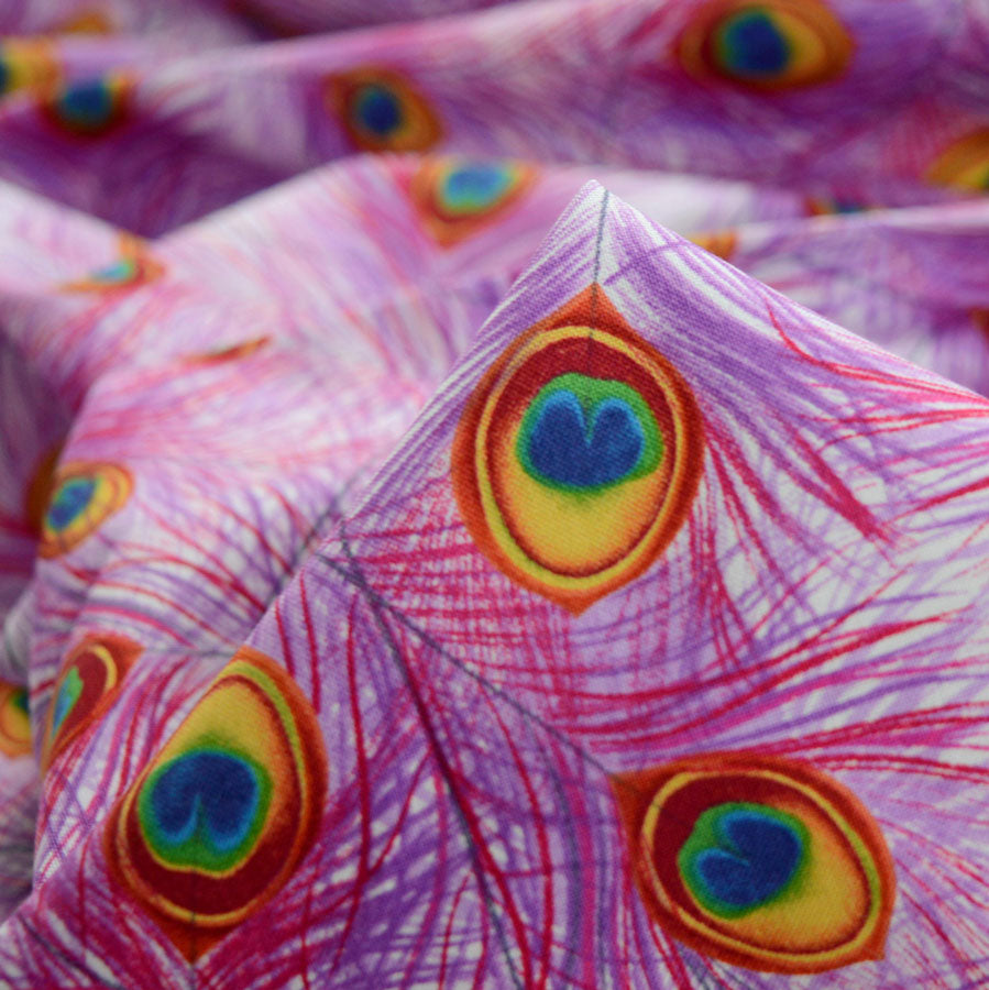 Cotton - Peacock Twerks - Pink