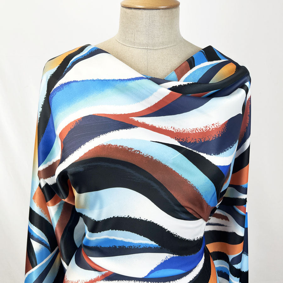 John Kaldor Satin Elastane Fabric Cruz Chest