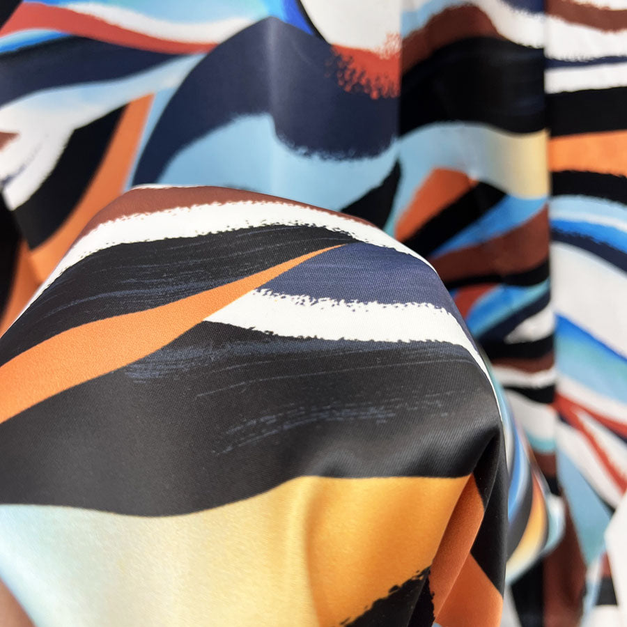 John Kaldor Satin Elastane Fabric Cruz Close Up1