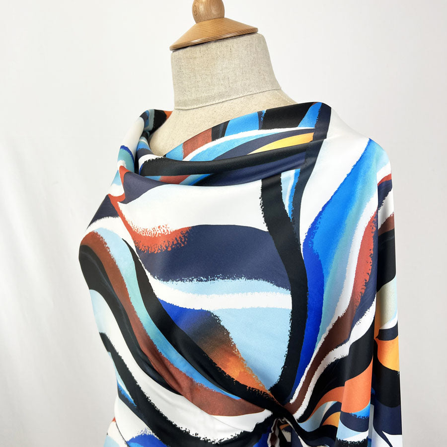 John Kaldor Satin Elastane Fabric Cruz Side