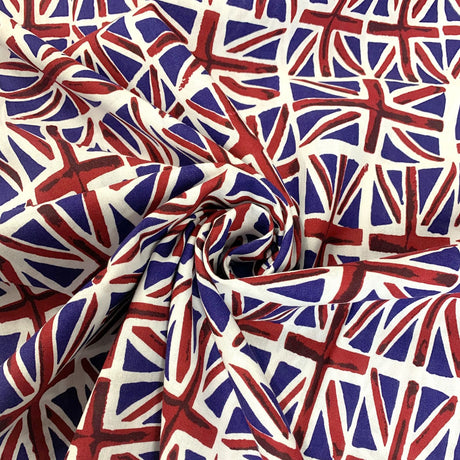 Jubilee Union Jack Cotton Fabric Cu 2