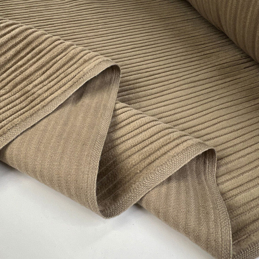 Jumbo Corduroy Stone 6 Wale Cotton Jacketing Fabric Fold