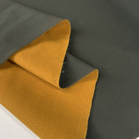 Khaki Green Yellow Soft Shell Coating Fabric Fold