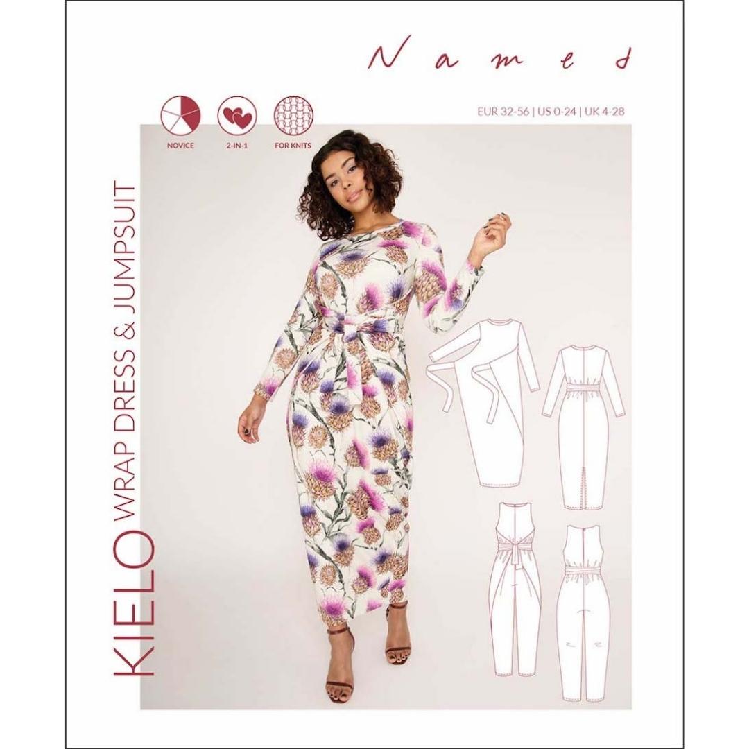 Named - Kielo Wrap Dress & Jumpsuit Pattern (UK 4-28)