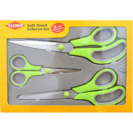 Kleiber Soft Touch Scissor Set 3 Pieces Box