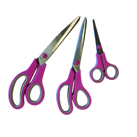 Kleiber Soft Touch Scissor Set 3 Pieces Pink