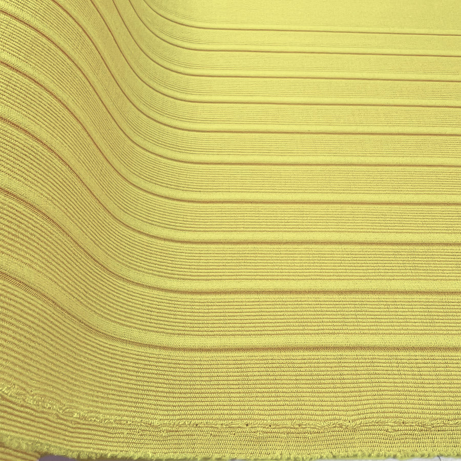 Knitted Ribbed Pannel Jersey Fabric Fierce Neon Roll2