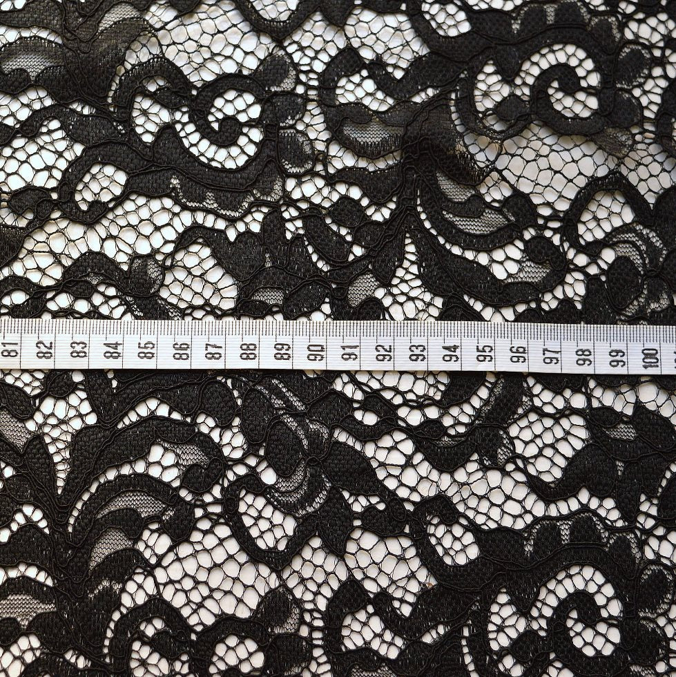 Double Scallop Lace - Black