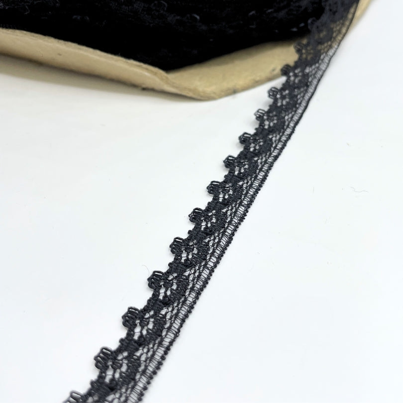 Lace Trim Edging - Chloe - Black