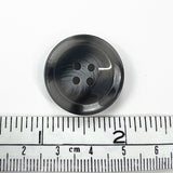 Pack of 4 Grey Horn Effect Plastic Buttons (24mm)