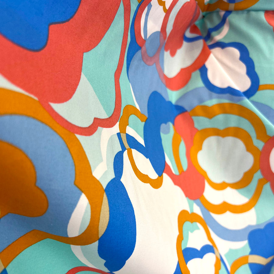 Pima Cotton Lawn - Oceans Coral