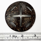 Pack of 5 Handmade Coconut Shell Scarf Rings (60mm)