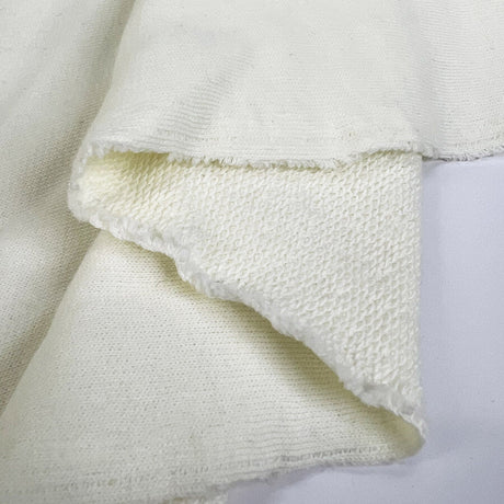 Lemon Cello Cotton Pale Yellow Knit Looped Back Jersey Fabric Fold