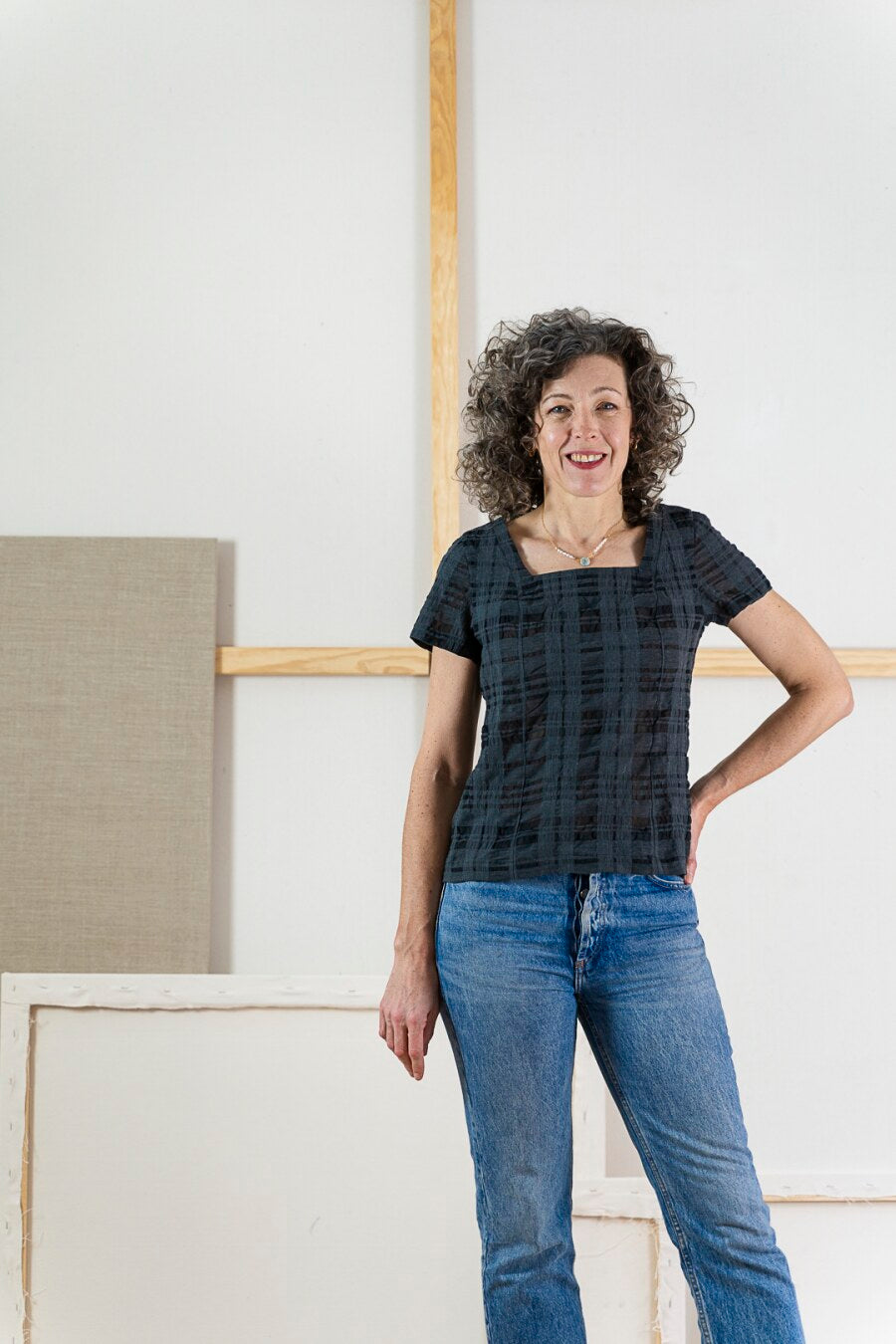 Liesl + Co - Laureles Square-Neck Top & Dress Pattern