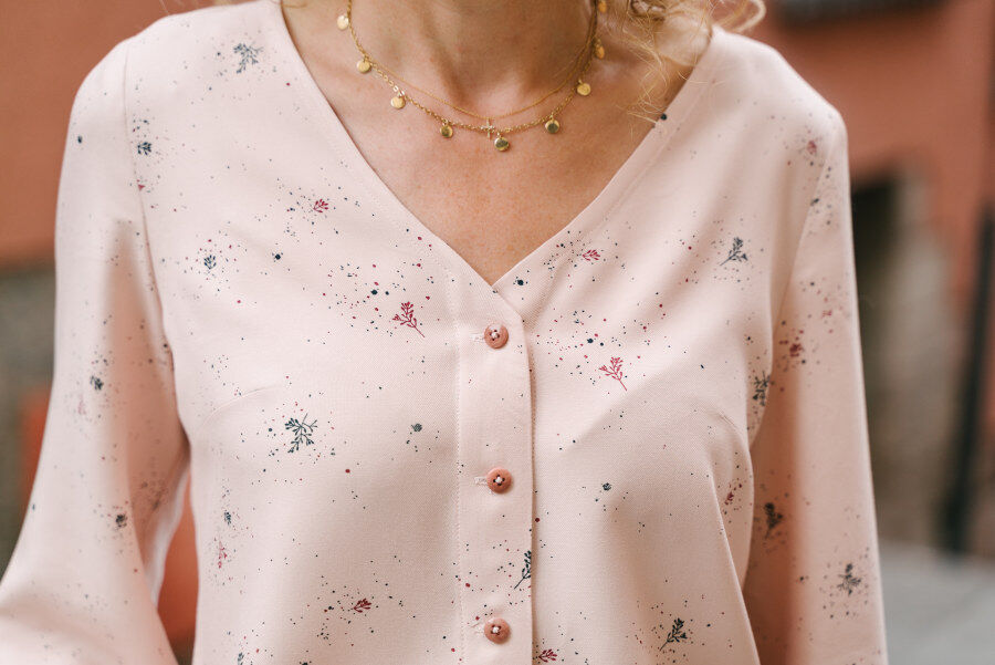 Liesl + Co - Geneva V-Neck Blouse Pattern