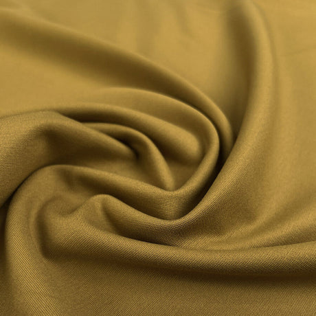 Limited Edition Luxury Ponte Mustard Gold Viscose Polyamide Elastane Knit Jersey Fabric