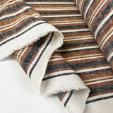 Linen Mix Stripe - Rust