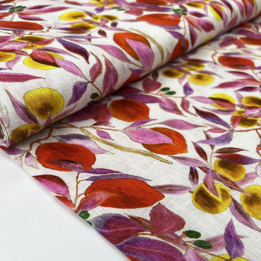 Painted Fruit Linen
