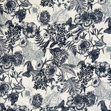 Linen Viscose Slub - Butterfly - Blue