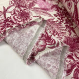 Linen Viscose Slub - Butterfly - Pink