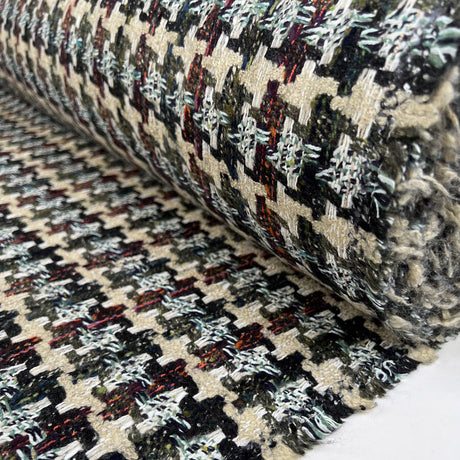 Linton Dior Ada Cream Wool Deadstock Ex Designer Tweed Coating Fabric Roll