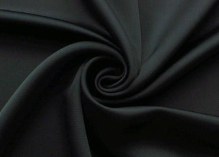 Liquid Black Polyester Satin Crepe Black Dress Fabric Drape Close Up Fabric Photo
