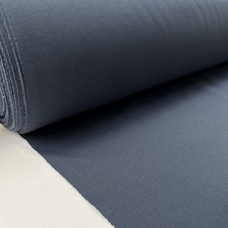 Liscia Cotton Blue Stretch Knit Airforce Italian Suiting Fabric Roll