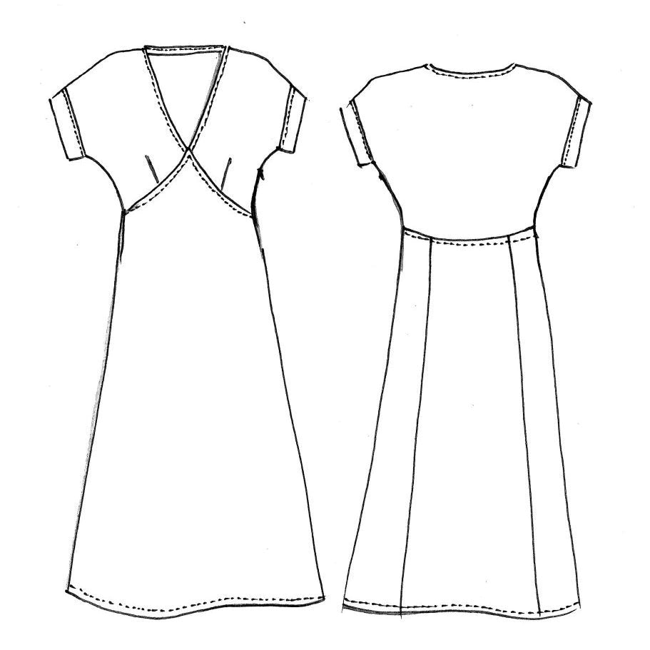 Tessuti - Lois Dress Sewing Pattern (UK 6-16)