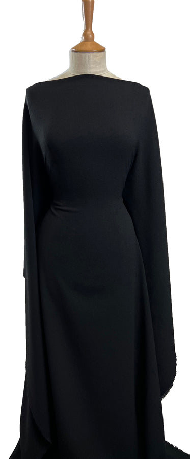 Lona Crepe Black Dressmaking Fabric Mannequin