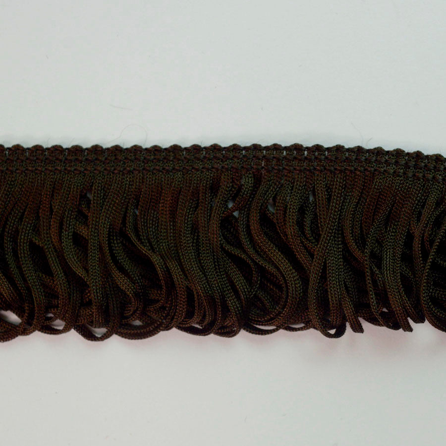 Loop Fringe Trim - Brown