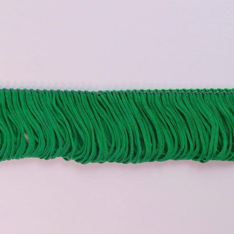Loop Fringe Trim Edging Green Sewing Craft Fabric Cu1