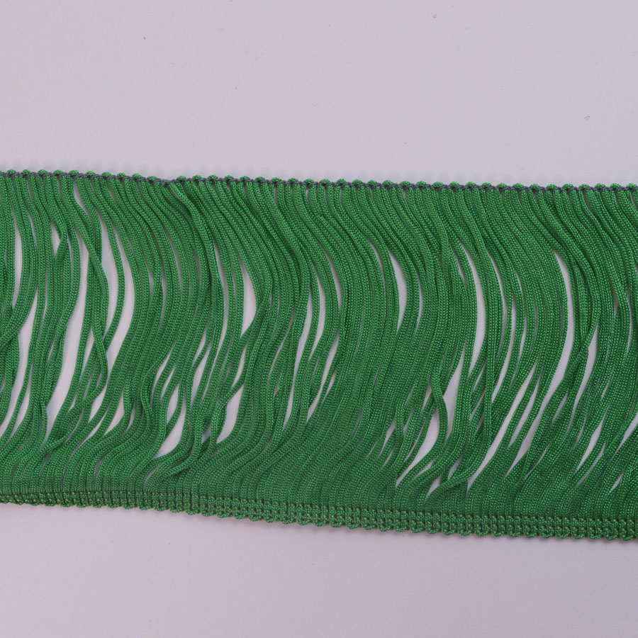 Loop Fringe Trim - Green