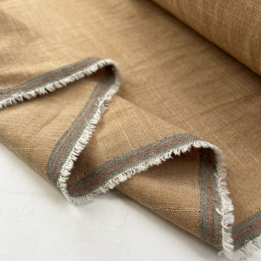 Viscose Linen Polyester Dress Fabric | Lorenzo Linen Mix - Rust – Croft ...