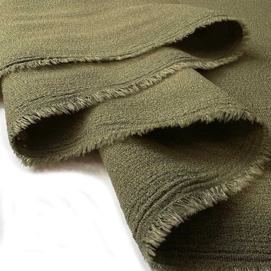 Lorien Crepe Olive Polyester Dressmaking Fabric Fold 577832C1 1A60 4Cfe 9B73 D08600C57Bd9
