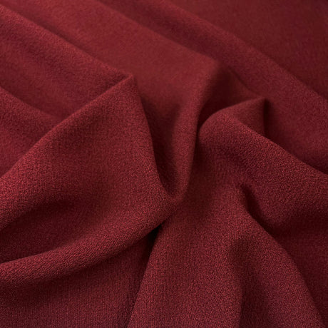 Lorien Crepe Rouge Polyester Dressmaking Fabric Cu2