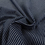 Remnant - Lurex Striped Jersey - Navy (0.75m)