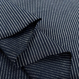 Remnant - Lurex Striped Jersey - Navy (0.75m)
