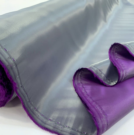 Luscious Linibg Purple Two Tone Silver Purple Lining Fabric R