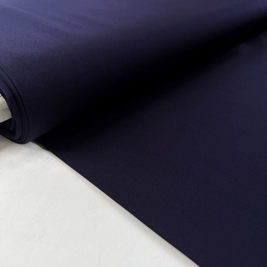 Luscious Viscose Ink Navy Twill Satin Blouse Dress Fabric Bolt D957Ca5F Ed93 479D 8Dc2 Efe2Ee2A3A09