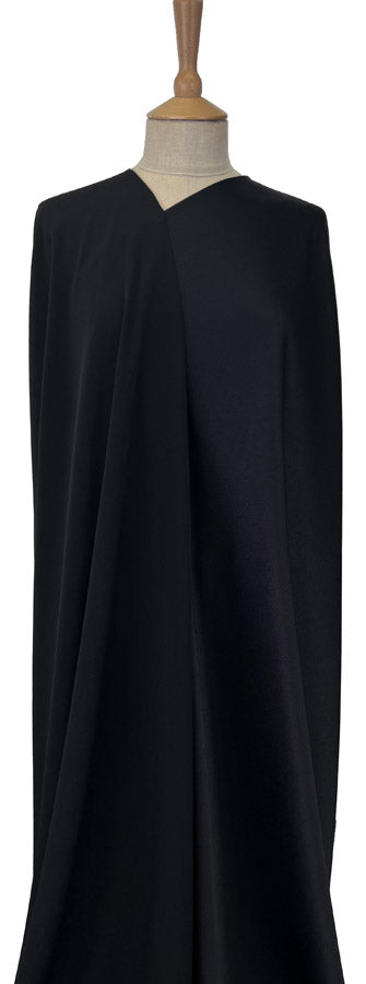 Luxury Satin Backed Crepe - Black